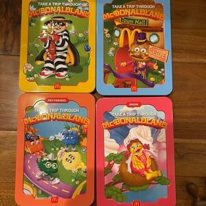 McDonald's McDonaldland collectible  Set - Red, Blue, Yellow, Green